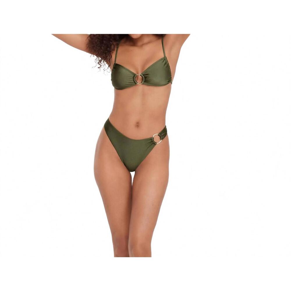 NEW STEVE MADDEN xback ring bralette in olive
